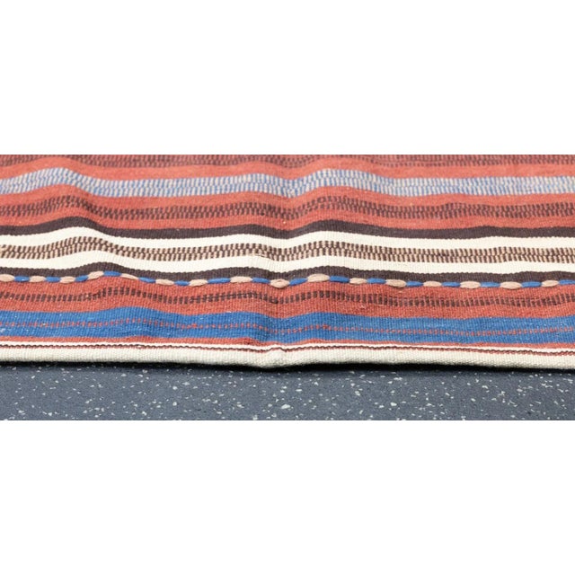 Red Antique Kilim Rug 3'8'' x 4'8'' For Sale - Image 8 of 11