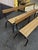Metal Vintage School Benches, 1970s, Set of 2 For Sale - Image 7 of 10