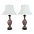 Pink Italian Murano Glass Table Lamps - A Pair For Sale