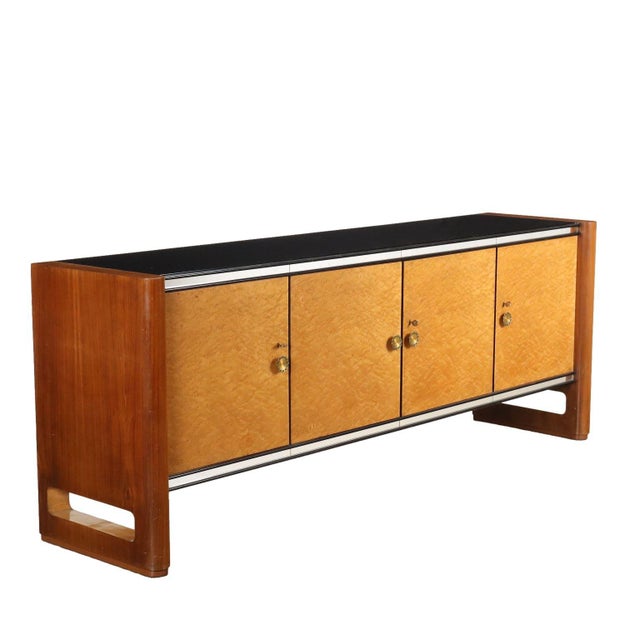 Vintage Sideboard in Walnut Veneer, 1940s For Sale - Image 13 of 13