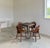 (4) Brutalist Oak Chairs Chalet-Style (After Puydt) + Steel Tolix Game Table, Set of 5 Pieces For Sale - Image 10 of 12