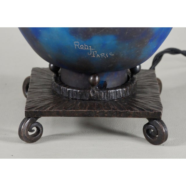 1920s French Art Deco Night Lamp Incense Burner by Robj 1920s France For Sale - Image 5 of 10
