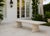 Stone Italian Neoclassical Carved White Marble Bench With Scroll Pedestal Legs For Sale - Image 7 of 11
