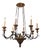 Designer Italian Gilt Wood & Iron Chandelier by Randy Esada Designs for Prospr For Sale