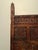 Brown Hand-Carved Indian Teak Jali Architectural Screen Panel For Sale - Image 8 of 11