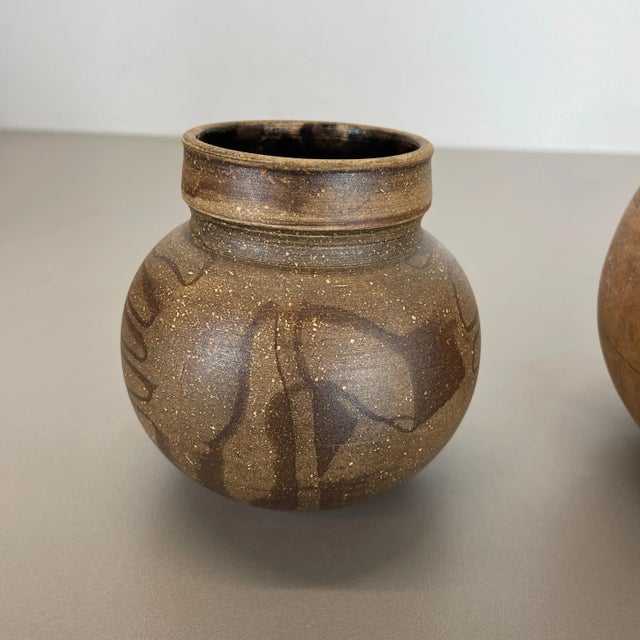 Ceramic Studio Pottery Vase from Gerhard Liebenthron, Germany, 1980s, Set of 2 For Sale - Image 9 of 18