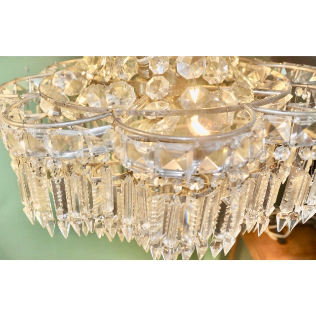 Vintage Crystal Chandelier, 1960s For Sale - Image 13 of 18