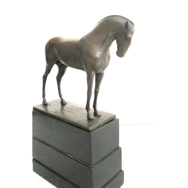 Horse Sculpture by Josef Humplik Dated 1913 For Sale In New York - Image 6 of 9
