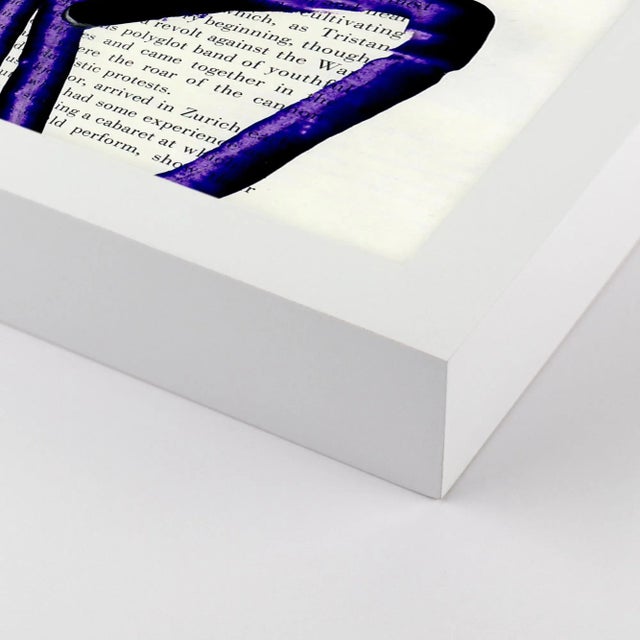 DESCRIPTION: Purple Face 3 by Virginia Chamlee in White Frame, XS Art Print SPECIFICATIONS: Type: Framed Paper. Framed...