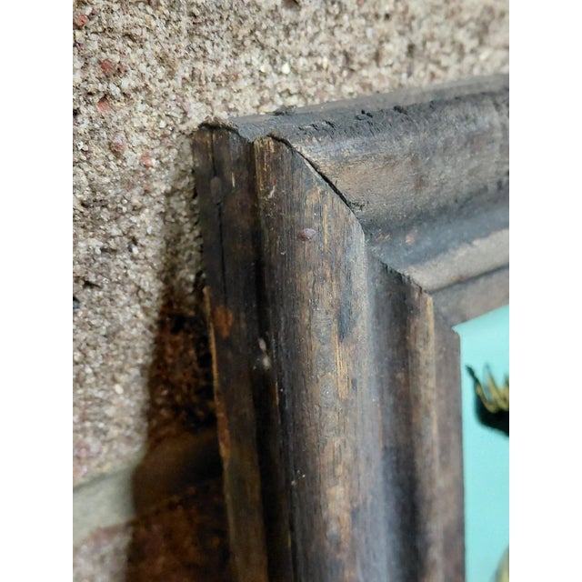 Framed Punakawan Charriot Ride Reverse Glass Painting For Sale - Image 11 of 11