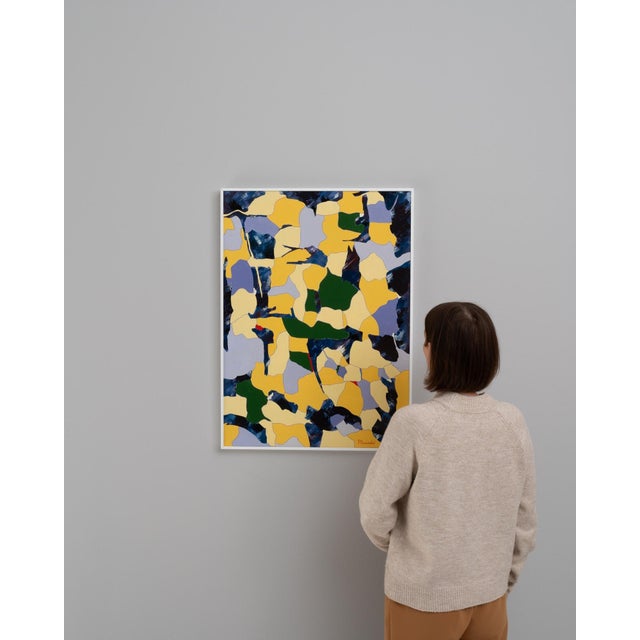 20th Century Belgian Artwork With Metal Frame By Rene Berdal For Sale - Image 17 of 18