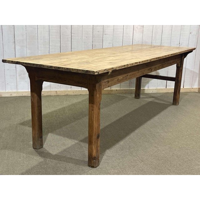 Early 20th Century Fir Farmhouse Table For Sale - Image 12 of 18