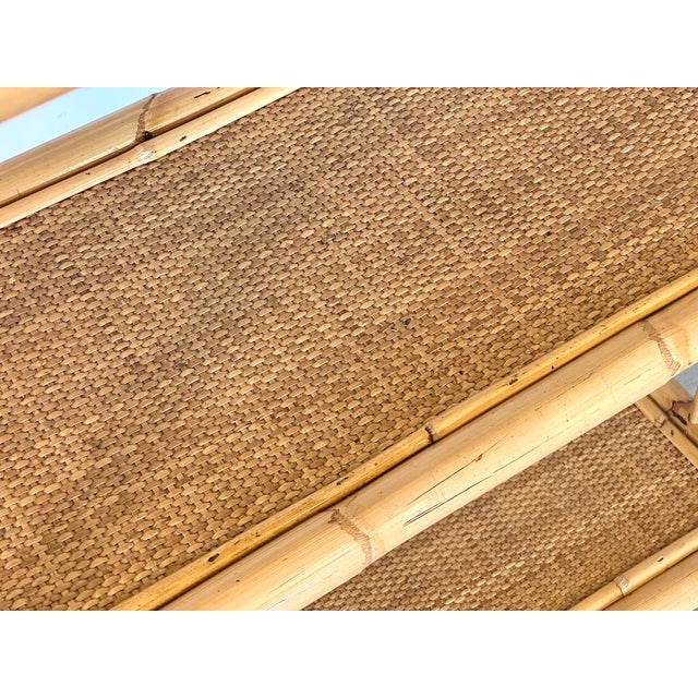 1970s Bamboo, Rattan and Wicker Bookcase For Sale - Image 10 of 11