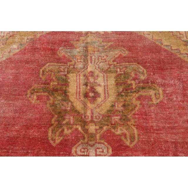 1960s 1960s Anatolian Wool Modern Red Decor Turkey Carpet For Sale - Image 5 of 10