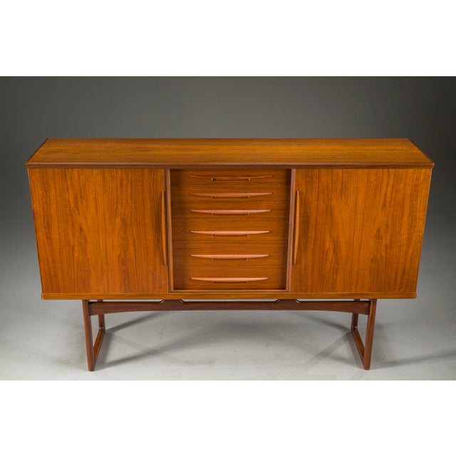 Danish Teak Sideboard by Arne Vodder for Vamo Sønderborg, 1960s For Sale - Image 6 of 18