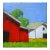 Miniature California Barns 4x4 Lynne French Farm Landscape O/C For Sale
