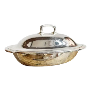 1912 Silver Plated Lidded Dish From Hotel Multnomah in Portland Or