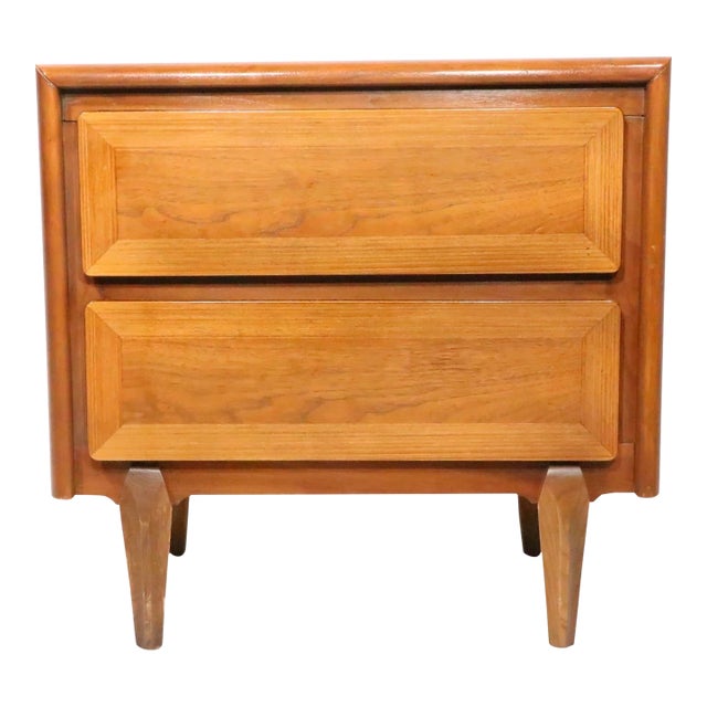 Mid Century Two Drawer Night Stand by American of Martinsville C. 1950/60's For Sale