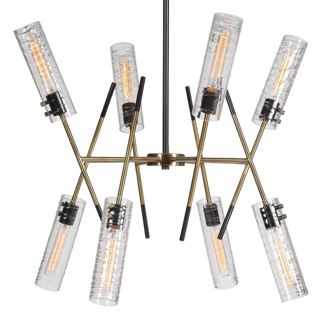 Telesto 8 Light Linear Pendant For Sale