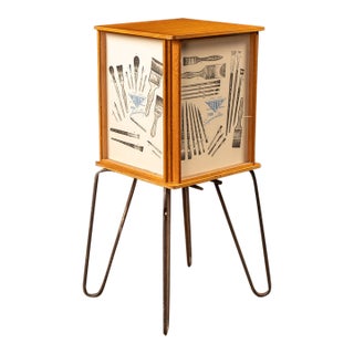 Vintage Delta Art Supplies Cabinet For Sale