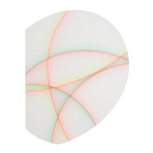 Plastic Contemporary Abstract Cast Acrylic and Spray Paint "Shield Iii" by Tom Henderson For Sale - Image 7 of 9