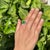 Contemporary Luxury 2.44ct Emerald Diamond 18k Gold Ring Size 5 for Women by VRJewels For Sale - Image 3 of 15