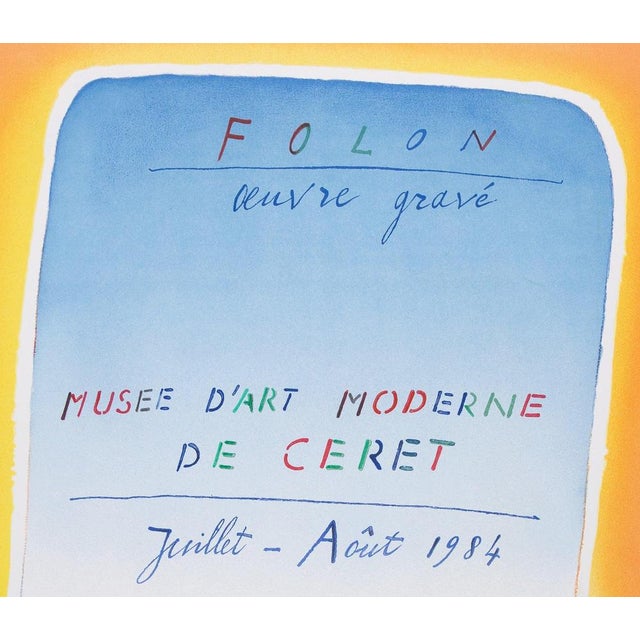 Jean-Michel Folon, Oeuvre gravé, Lithograph For Sale - Image 4 of 7