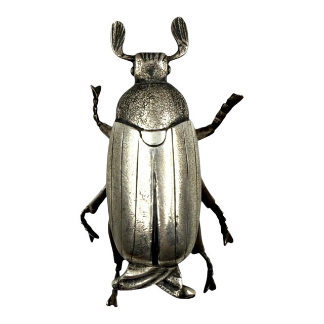 Silver Insect Shaped Ashtray / Box, France 1950s For Sale