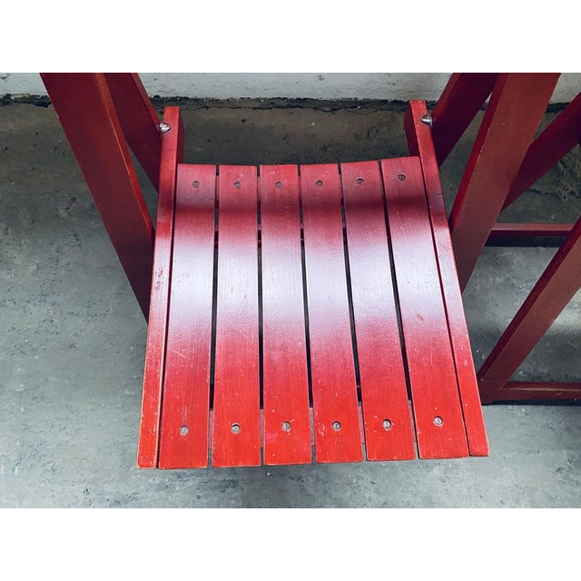 Vintage Trieste Folding Chairs by Aldo Jacober for Bazzani, Set of 2 For Sale - Image 9 of 18