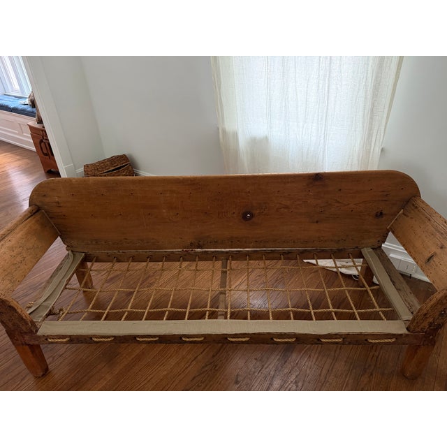 Rare Antique 19th-Century New England Rope Sofa For Sale - Image 10 of 10