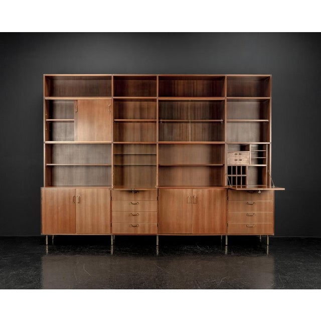 Sideboard with Shelves by Erwin Behr Study for Bmz, 1950s For Sale - Image 4 of 18