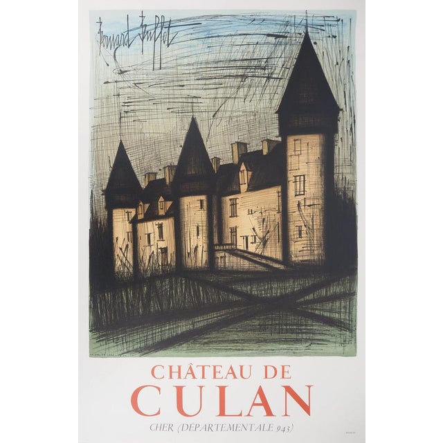 Bernard Buffet, Culan Castle, Lithograph For Sale - Image 8 of 8