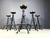 Wood Vintage Brutalist Wrought Iron Bar Stools, 1970s, Set of 6 For Sale - Image 7 of 17
