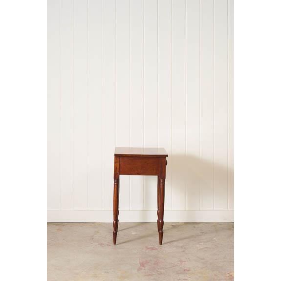 Antique American One Drawer Cherry Side Table (C. 1850) For Sale In Charleston - Image 6 of 10