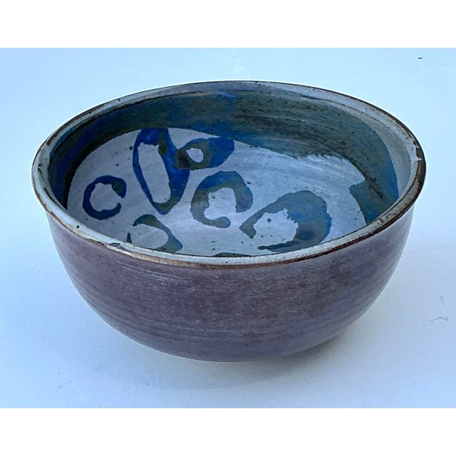 Late 20th Century Vintage Original Studio Pottery Bowl For Sale - Image 5 of 12