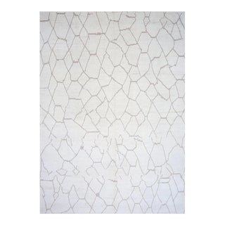 Handwoven Moroccan Style Area Rug 9x12 For Sale