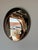 1980s Postmodern Colored Glass Round Wall Mirror/Sold For Sale - Image 4 of 8
