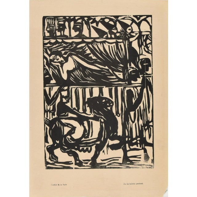 Persian Ballet - Original Woodcut Print by Arturo Martini - Early 20th Century Early 20th century For Sale - Image 3 of 3