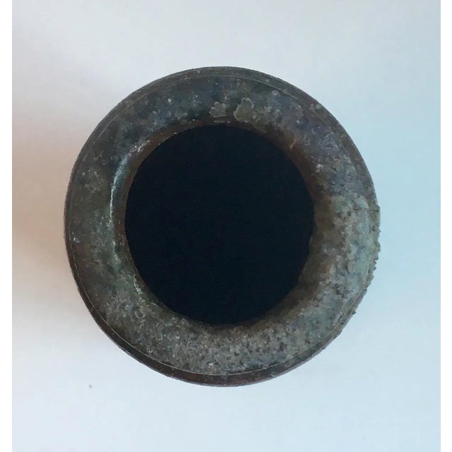 Ceramic Vintage Japanese Bizen-Yaki Ware Vase - For Sale - Image 7 of 8