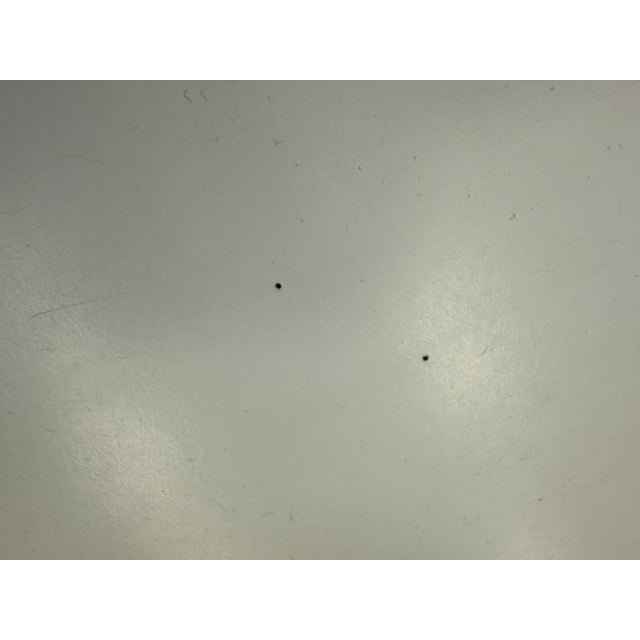1960s Charles & Ray Eames for Herman Miller White Laminate Aluminum Base Coffee Table For Sale - Image 10 of 11
