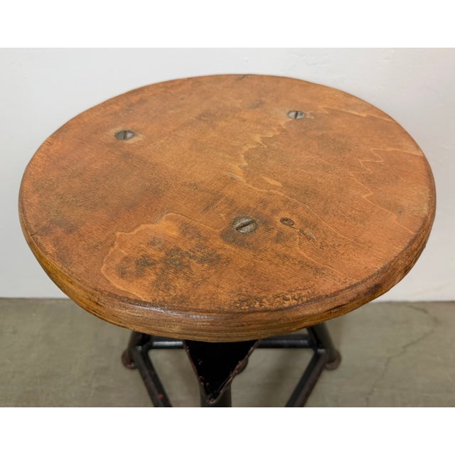 Industrial Workshop Swivel Stool, 1960s For Sale - Image 4 of 17
