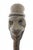 Antique 19th-century monoxyl (single-piece wood) folk art cane, crafted from boxwood showing a carved wood figure with a...