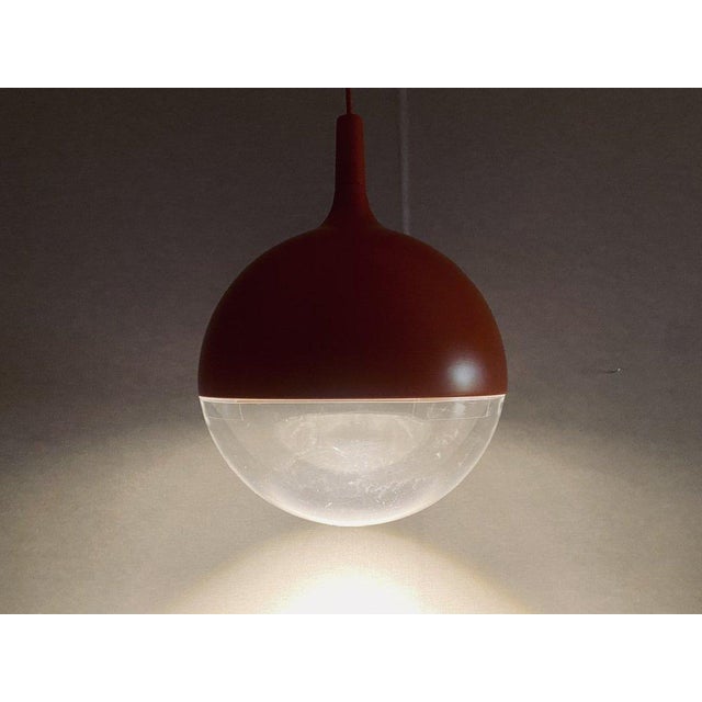 Modern Vintage Space Age Orange Väster Pendant Light by Knut Hagberg for Ikea, Sweden For Sale - Image 3 of 15