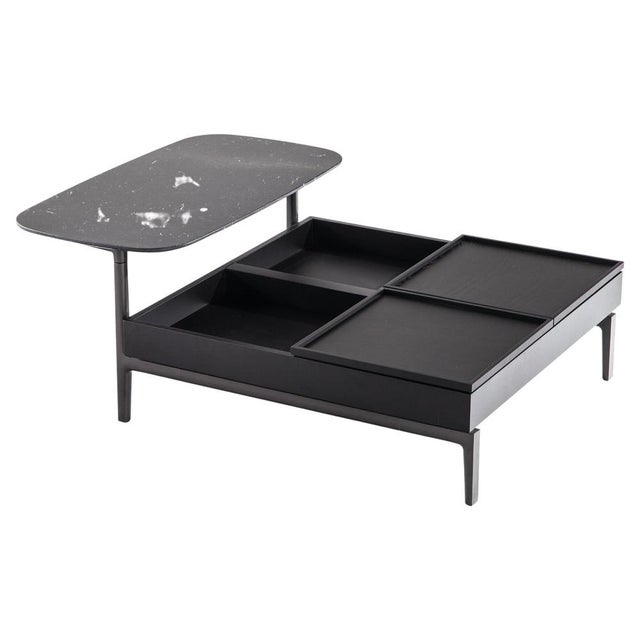 Volage Ex-S Coffee Table in Marble and Aluminium Base by Philippe Starck for Cassina For Sale - Image 18 of 18