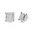 Indulge in the beauty of these stunning diamond composite and halo stud earrings, crafted from the finest 10K white gold....