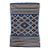 Vintage Mexican Saltillo Serape Kilim Rug, Flat-Woven Wool Blanket, Royal Blue, 2x4 For Sale