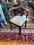 Antique Chippendale Style Walnut & Shearling Corner Desk Chair For Sale - Image 10 of 12