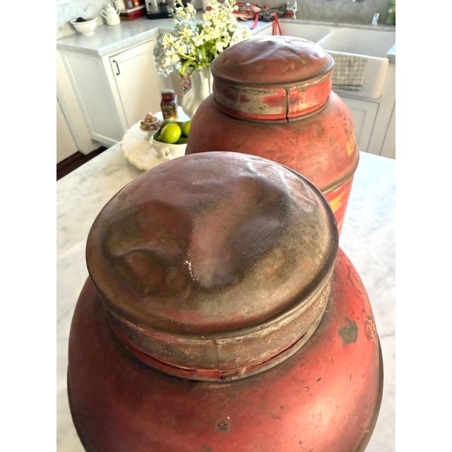 Pair 19th Century Chinese Toleware Tea Canisters For Sale - Image 9 of 16