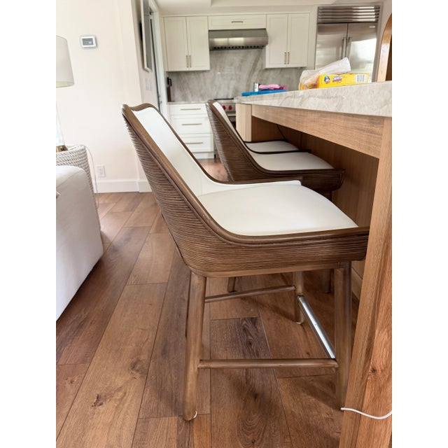 Custom Palecek Alvaro 24” Counter stools purchased for a recent remodel at our home. These chairs were custom ordered in...