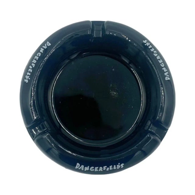 Mid-Century Modern 1980s Vintage Dangerfield's Comedy Club Nyc Ashtray Dish New York City Black For Sale - Image 3 of 12